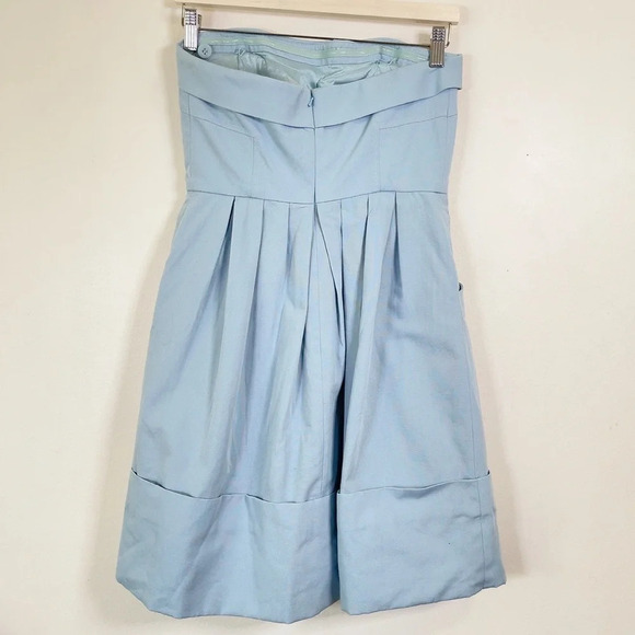 Anthropologie Light Blue Strapless Dress - Picture 8 of 10